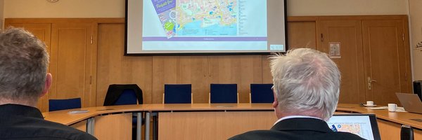 Pressekonferenz zur Innenstadtsanierung.