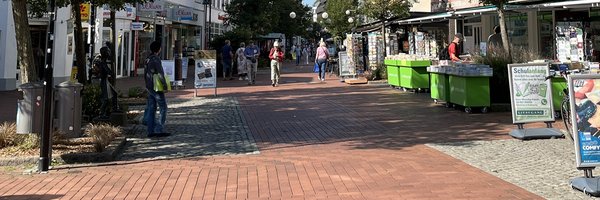 Stadtweg und Einkaufsstraße in Schleswig