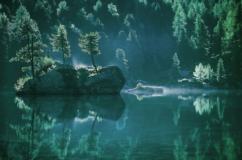 Fotografie von Christian Klepp: Saoseo - Alpen - See in der Schweiz