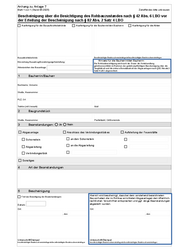 Bescheinigung über die Besichtigung des Rohbauzustandes vor der Erteilung der Bescheinigung LBO (Anlage 7 – Anhang)