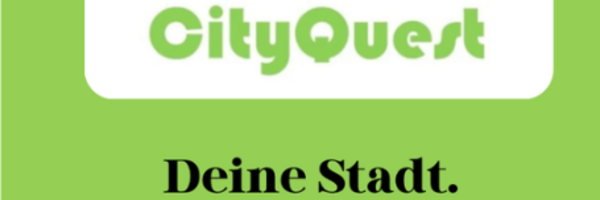 Flyer zum digitalen Jugendprojekt CityQuest Schleswig - Deine Stadt. Deine Story.