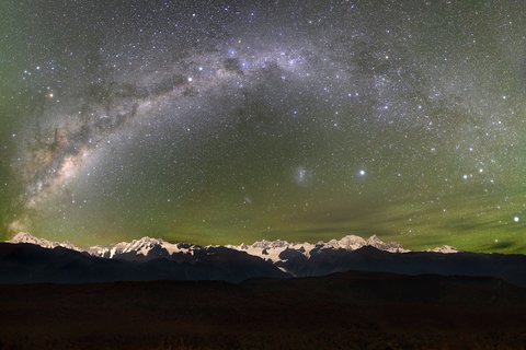 Fotografie von Christian Klepp: Alpen-Polarlichter in Neuseeland