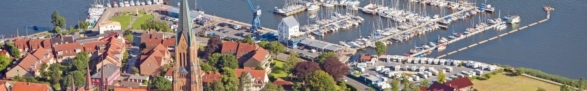 Stadt Schleswig Bild zeigte die Stadt Schleswig von oben