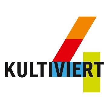 Logo der vier Schleswiger Einrichtungen, das Stadtmuseum, die VHS, die Bücherei und das Jugendzentrum